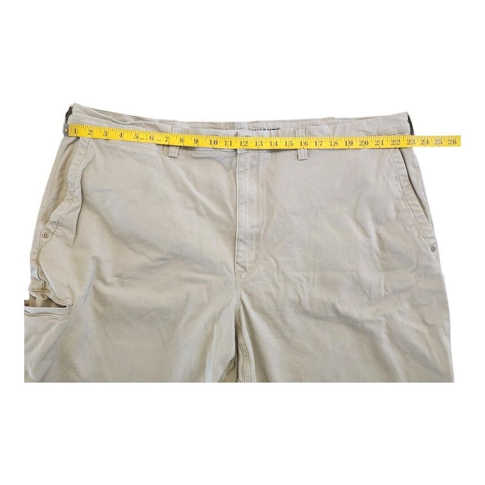 Duluth Flex Ballroom Khaki Shorts Mens 48 Relaxed‎ Fit Beige Stretch Workwear - Picture 4 of 11